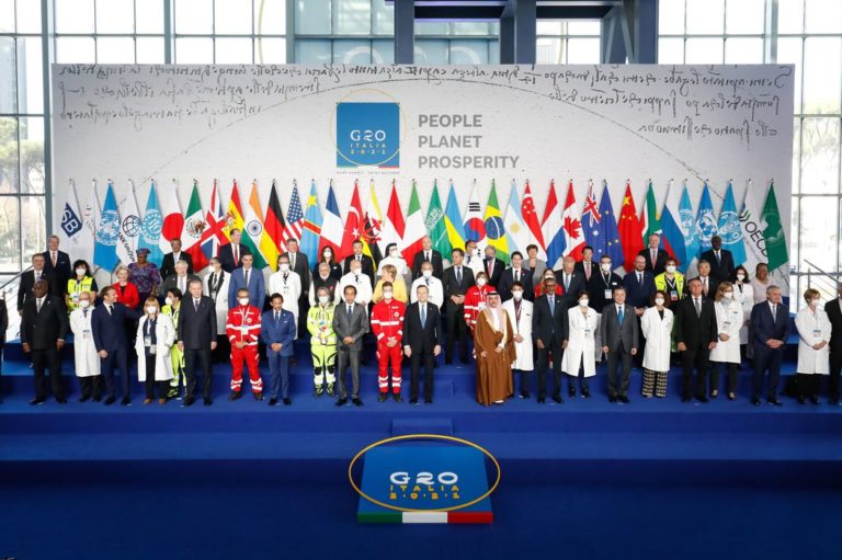 (Roma - Itália, 30/10/2021) Fotografia Oficial com os Chefes de Delegação do G20.
Foto: Alan Santos/PR