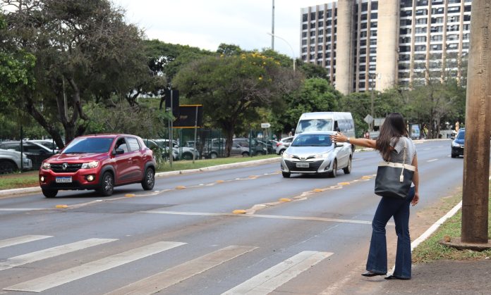 Faixa de pedestre completa 29 anos em Brasília
