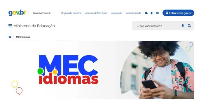 Plataforma MEC Idiomas oferta inglês e espanhol gratuitamente