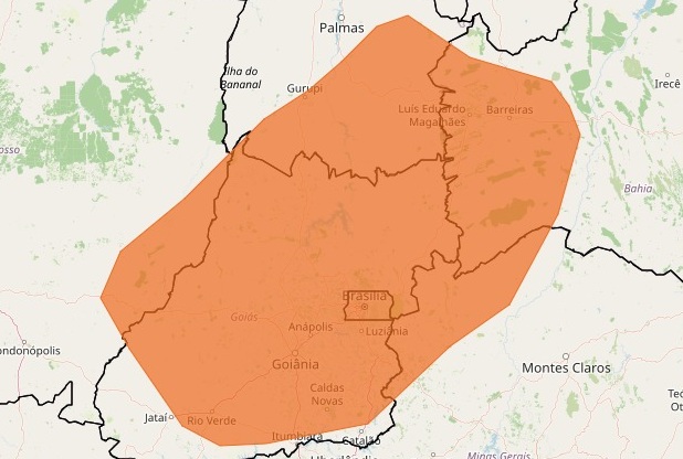 Distrito Federal entra em alerta laranja nesta sexta (7)